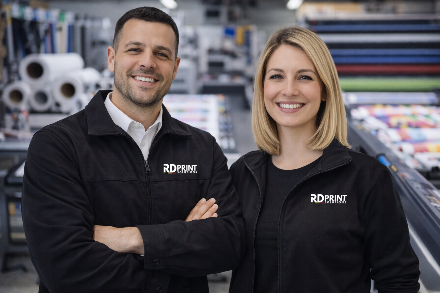 L'équipe RD Print Solutions dans l'atelier