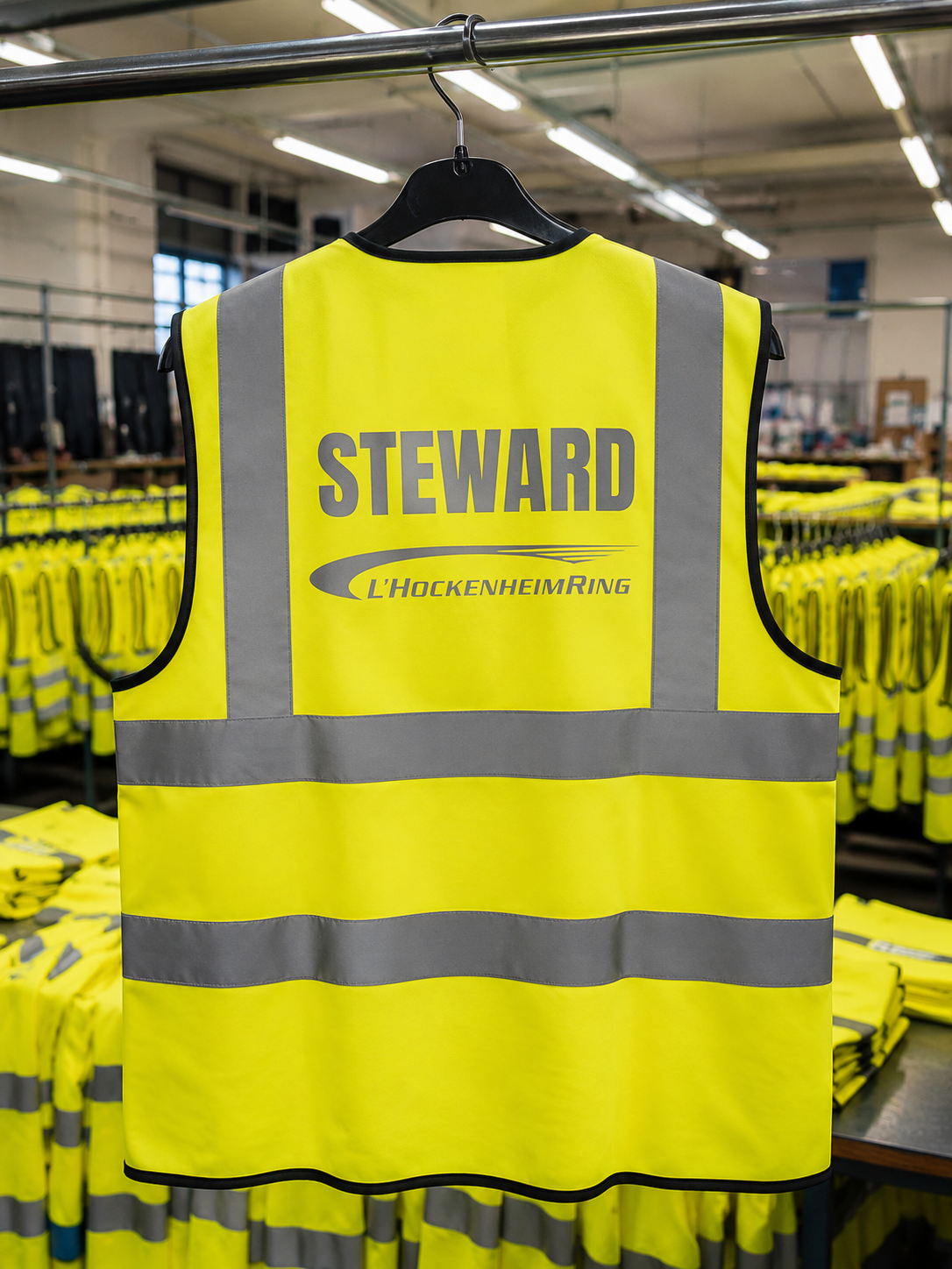 Gilets haute visibilité marqués stewards Hockenheim